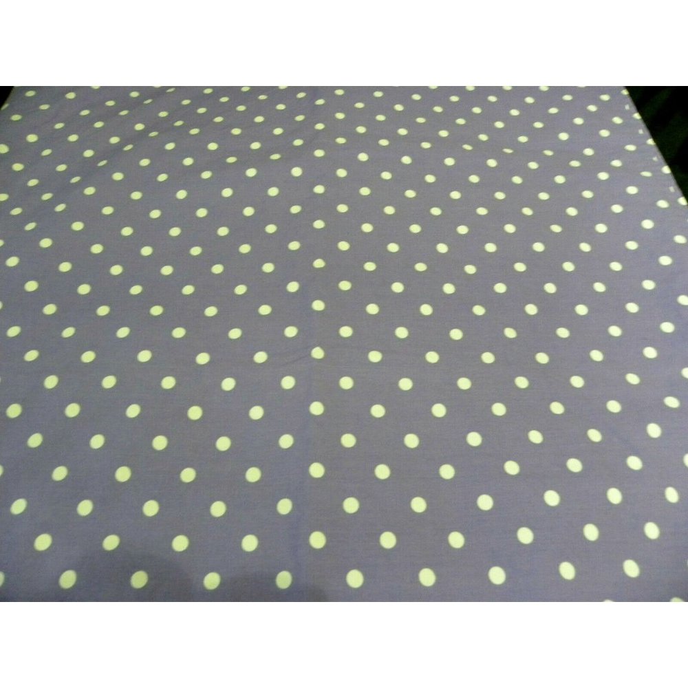 Pottery Barn Teen Dottie XL-Twin Flat Sheet Purple White Polka Dot Classic